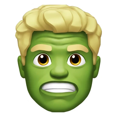 Hulk with blonde hair sticker