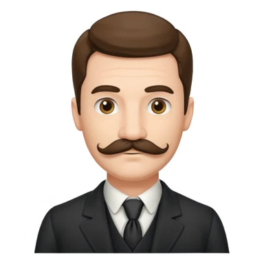 1800's european male sticker