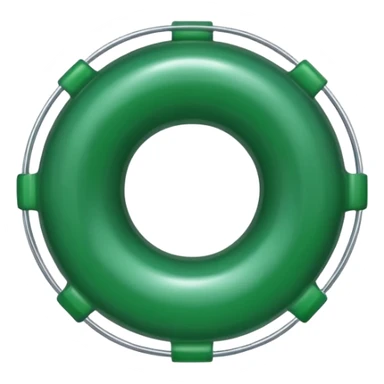 dark green lifesaver sticker