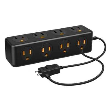 3 way power strip sticker