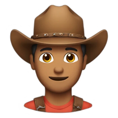 Me in cowboy hat sticker