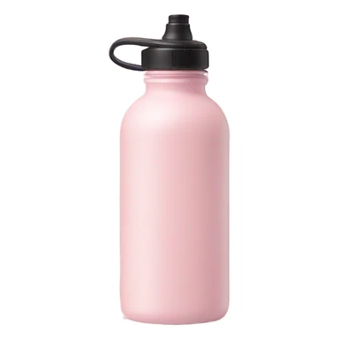 Light pink reusable water bottle  sticker