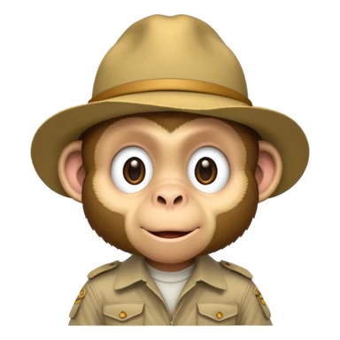 explorer monkey sticker