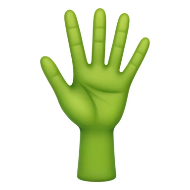 Green fingers crossed  sticker