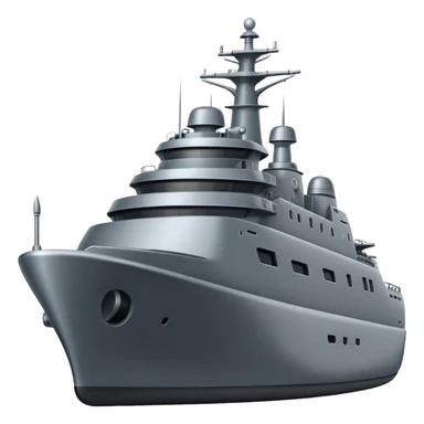 Very realistic modern warship  sticker