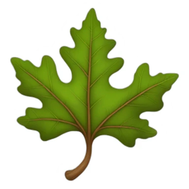 Major oak leaf sticker