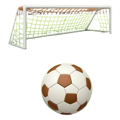 Europian Football. A football resting on the green grass of a soccer field, with goalposts and field markings in the background. The scene highlights the ball's position at the center of the action, emphasizing the competitive atmosphere and readiness for play. sticker