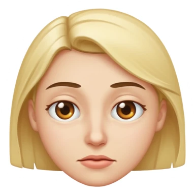 three quarter head squinting eye sticker