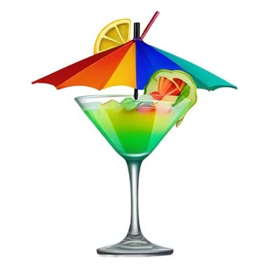 Pretty cocktail sticker