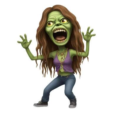  janis joplin zombie dancing sticker