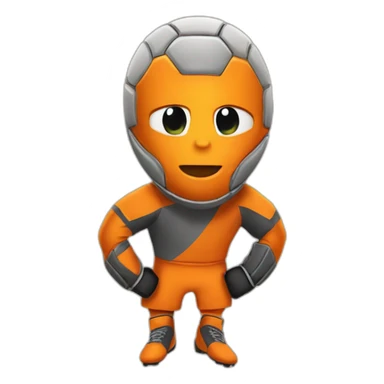 Goalkepper orange sticker