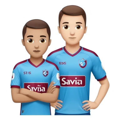 I want you to draw me a Trabzonspor player and a football player named SAVIÇ. sticker