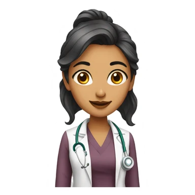 Doctor south asian girl sticker