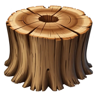 tree stump sticker