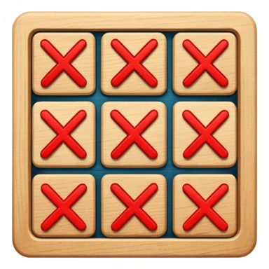 Tic tac toe sticker
