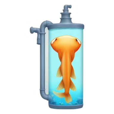 Aquarium siphon sticker