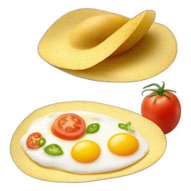 mexican eggs with tomato and oignon sticker