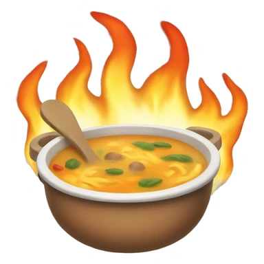 Soup on fire  sticker