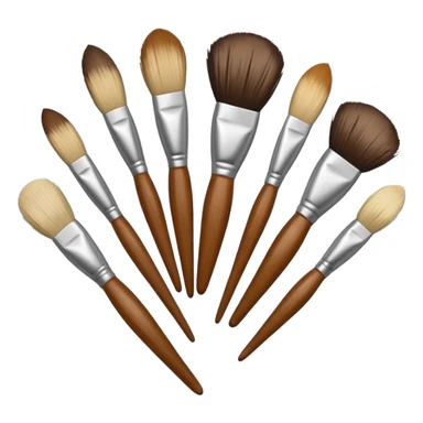 artist brushes sticker