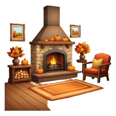 Cozy autumn home sticker