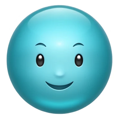 aqua color sphere sticker