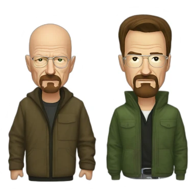 Walter white and jesse pinkman sticker