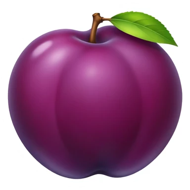 Purple plum sticker