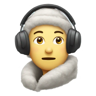Earmuffs winter  sticker