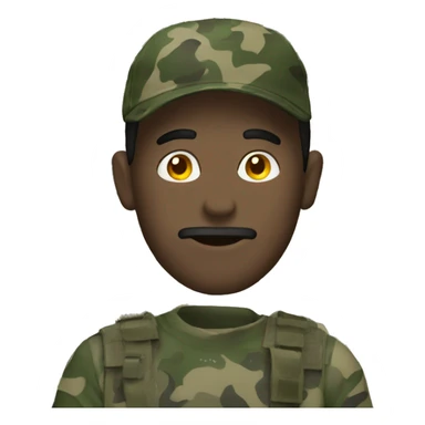 camo man sticker
