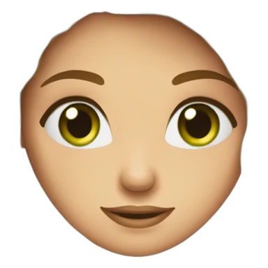 beautiful-girlbrown-hairgreen-eyessmile sticker