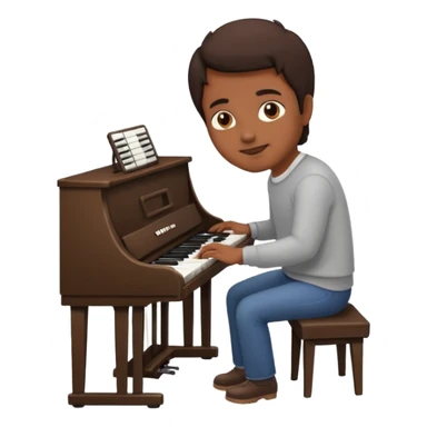 keyboardist at keyboard sticker