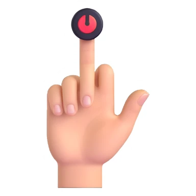 Roblox clicker button with hand cursor sticker