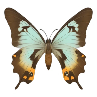 ailes de papillon sur loutre sticker