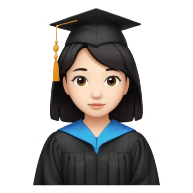 Graduate red filipino black hair with straight wavy hairclength butterfly haircut sticker