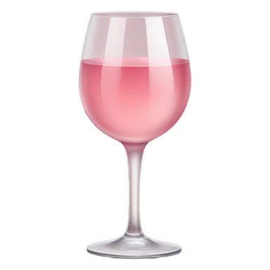 rose wine glass red sticker