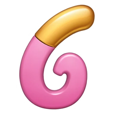 number four in pink and golden  sticker