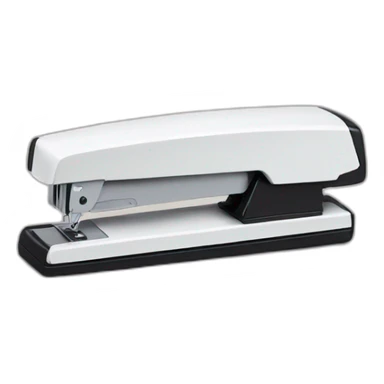 a stapler with a face sticker