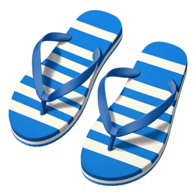 A pair of flip flops sticker