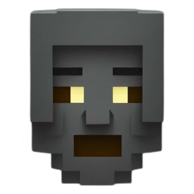 Minecraft charcoal sticker