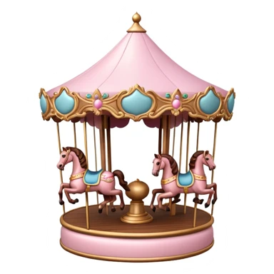 Light pink carousel  sticker