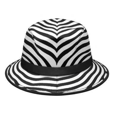 zebra print hat sticker