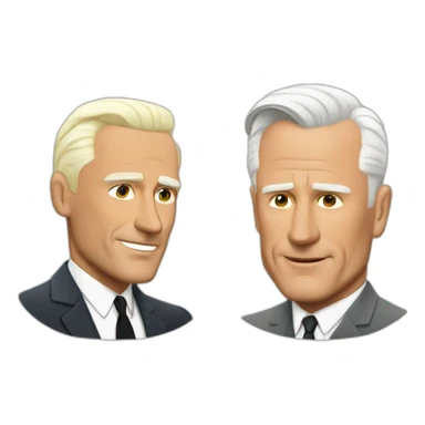 Don Draper and Roger Sterling sticker