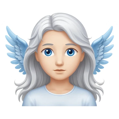 Angel with flowing silver hair





























 sticker