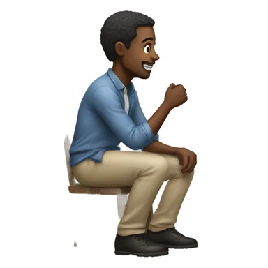 Man proposing  sticker