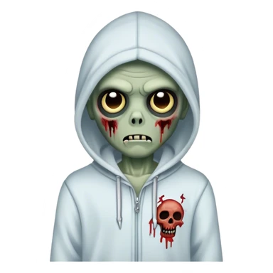 A zombie boy with Freeforms with a hoodie on sticker