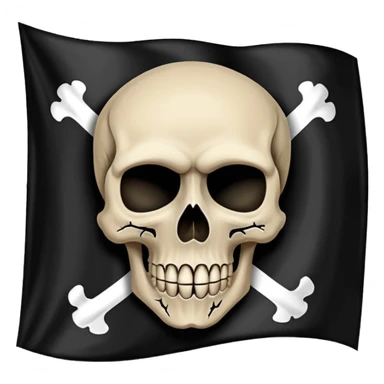 natos y waor bandera negra con calavera petra de canción cicatrices  sticker