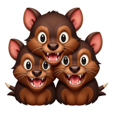 two headed tasmanian sticker