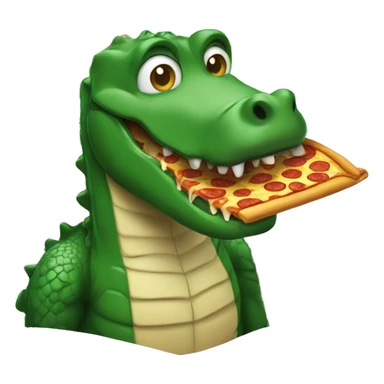 alligator loki eat pizza sticker