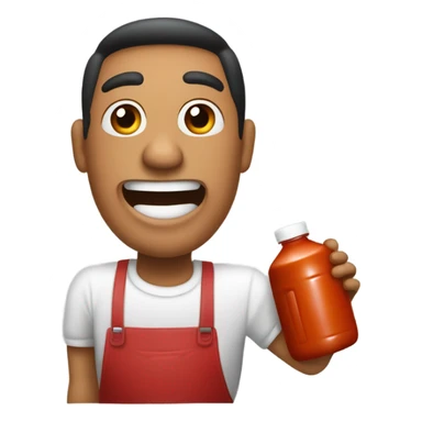 Drinking a gallon Frank’s Red Hot buffalo sauce sticker