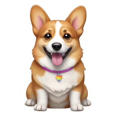 LGBTQ dog Corgi sticker